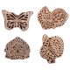 Set of 4 Piece New Mix Wooden Printing Block